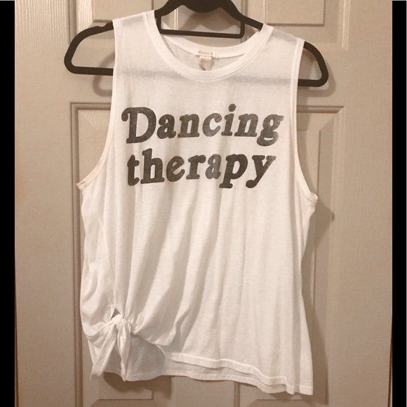Forever 21 Tops - Forever 21 Dace Therapy Side Knot Muscle Tee